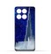 غطاء خلفي واقٍ من مادة TPU لهاتف Honor X8a بتصميم برج خليفة في ليلة مرصعة بالنجوم
