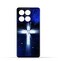 غطاء حماية خلفي من مادة TPU عامة لهاتف Honor X8a بنمط متقاطع