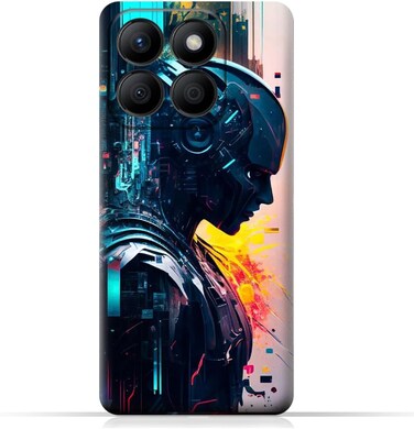 غطاء خلفي واقٍ للهاتف المحمول مصنوع من مادة TPU، متوافق مع هاتف Honor X8b، بتصميم رقم 04