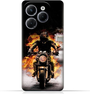 غطاء حماية خلفي للهاتف المحمول مصنوع من مادة TPU، متوافق مع هاتف Infinix Hot 40 Pro، بتصميم رقم 6