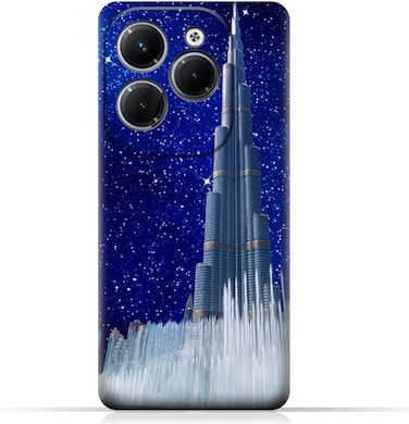 غطاء حماية خلفي للهاتف المحمول مصنوع من مادة TPU، متوافق مع هاتف Infinix Hot 40 بتصميم رقم 11.