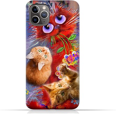 Generic Protective Case Cover For Apple iPhone 11 Pro Max With Cute Cats Design