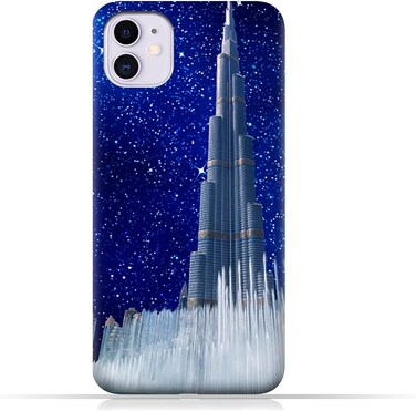 Generic Protective Case Cover For Apple iPhone 11 With Burj Khalifa On a Starry Night Design