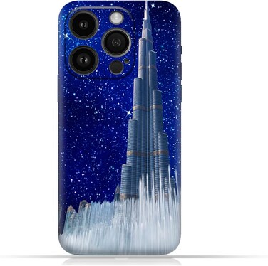 Generic TPU Protective Back Case Cover For Apple iPhone 14 Pro With Burj Khalifa On a Starry Night Design