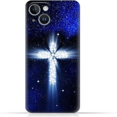 Generic TPU Protective Back Case Cover For Apple iPhone 14 With Cross Pattern