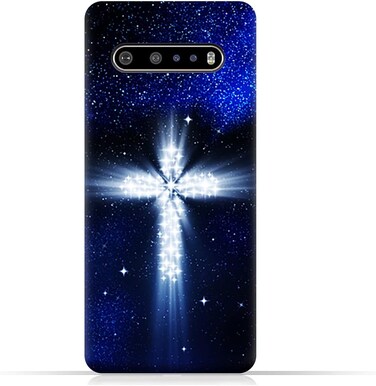 غطاء حماية عام لهاتف LG V60 ThinQ 5G بنمط متقاطع
