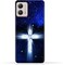 Generic TPU Protective Back Case Cover For Motorola Moto G53 With Cross Pattern