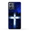 Generic TPU Protective Back Case Cover For Motorola Moto G54 Turbo With Cross Pattern