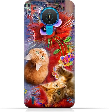 Generic Protective Case Cover For Nokia 1.4 With Cute Cats Design