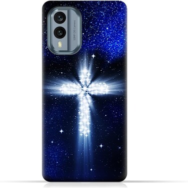 Generic TPU Protective Back Case Cover For Nokia X30 With Cross Pattern