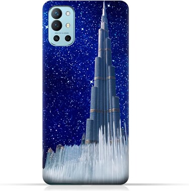 غطاء حماية عام لهاتف OnePlus 9R بتصميم برج خليفة في ليلة مرصعة بالنجوم