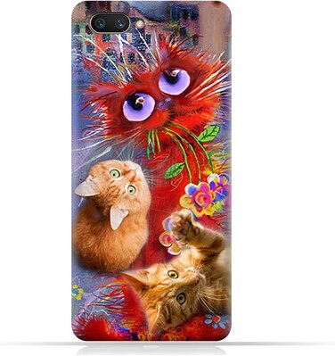 غطاء حماية عام لهاتف OPPO A12e بتصميم قطط لطيف