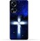 غطاء حماية خلفي من مادة TPU لهاتف Oppo A1 / Oppo A1 (5G) بنمط متقاطع