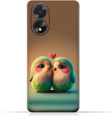غطاء حماية خلفي للهاتف المحمول مصنوع من مادة TPU، متوافق مع هاتف Oppo A18، بتصميم رقم 9.