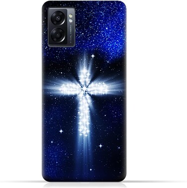 Generic TPU Protective Back Case Cover For Oppo A57 5G With Cross Pattern