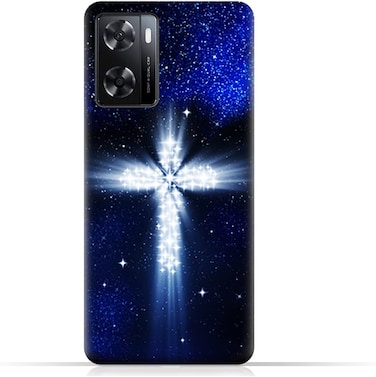 غطاء حماية خلفي من مادة TPU عامة لهاتف Oppo A57s بنمط متقاطع