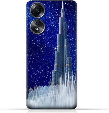 غطاء حماية خلفي للهاتف المحمول مصنوع من مادة TPU، متوافق مع هاتف Oppo A58 4G، بتصميم رقم 11.