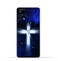 Generic TPU Protective Back Case Cover For Oppo A95 (4G) With Cross Pattern