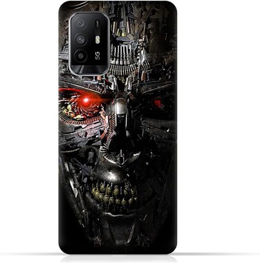 Generic Protective Case Cover For Oppo A95 5G With Terminator Robot Design
