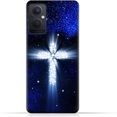 Generic TPU Protective Back Case Cover For Oppo A96 (China) With Cross Pattern