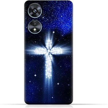 غطاء خلفي واقٍ من مادة TPU لهاتف Oppo A97 بنقشة متقاطعة