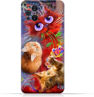 Generic Protective Case Cover For Oppo Find X3 With Cute Cats Design