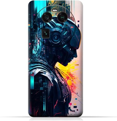 غطاء حماية خلفي للهاتف المحمول مصنوع من مادة TPU، متوافق مع هاتف Oppo Find X6 Pro (5G) بتصميم رقم 4