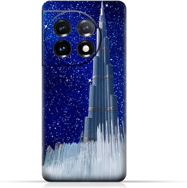غطاء حماية خلفي من مادة TPU لهاتف OnePlus 11 بتصميم برج خليفة في ليلة مرصعة بالنجوم