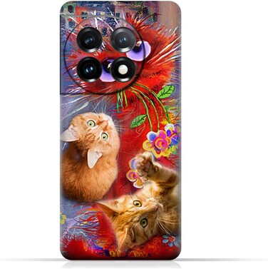 Generic TPU Protective Back Case Cover For OnePlus 11 With Cute Cats Design