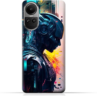 غطاء حماية خلفي من مادة TPU لهاتف Oppo Reno10 (5G) بتصميم رقم 039