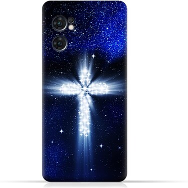 غطاء حماية خلفي من مادة TPU عامة لهاتف Oppo Reno7 5G بنمط متقاطع