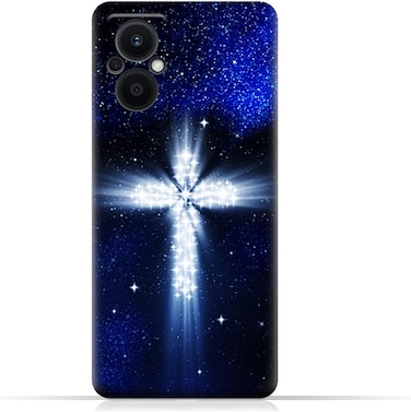 غطاء حماية خلفي من مادة TPU عامة لهاتف Oppo Reno7 Z 5G بنمط متقاطع