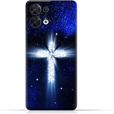غطاء حماية خلفي من مادة TPU لهاتف Oppo Reno8 (5G) بنقشة متقاطعة