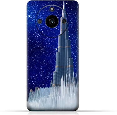 Generic TPU Protective Back Case Cover For Realme 11 (5G) With Burj Khalifa On a Starry Night Design