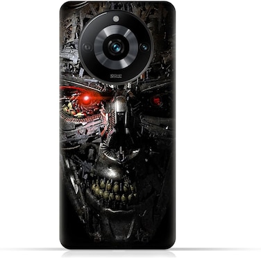 غطاء حماية خلفي من مادة TPU لهاتف Realme 11 Pro/Realme 11 Pro (5G) بتصميم روبوت Terminator