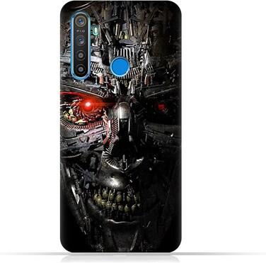 غطاء حماية عام لهاتف Realme 5 بتصميم روبوت Terminator