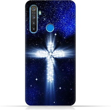 غطاء حماية عام لهاتف Realme 5 بنقشة متقاطعة