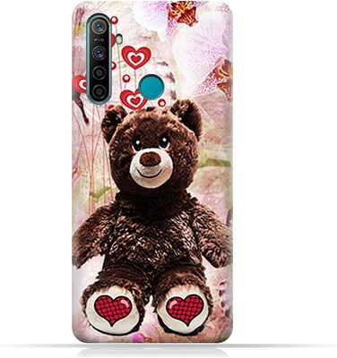 غطاء حماية عام لهاتف Realme 5i مزين بدبّي
