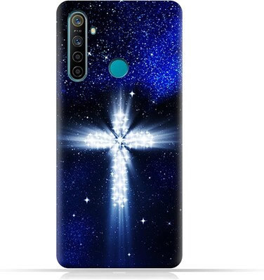 غطاء حماية عام لهاتف Realme 5i بنقشة متقاطعة