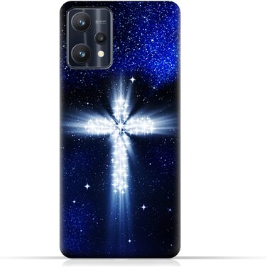 غطاء حماية خلفي من مادة TPU لهاتف Realme 9 Pro بنقشة متقاطعة
