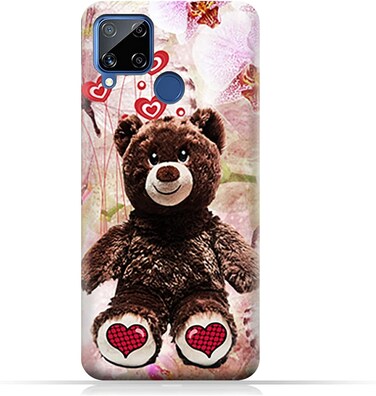 غطاء حماية عام لهاتف Realme C15 مزين بدبّي