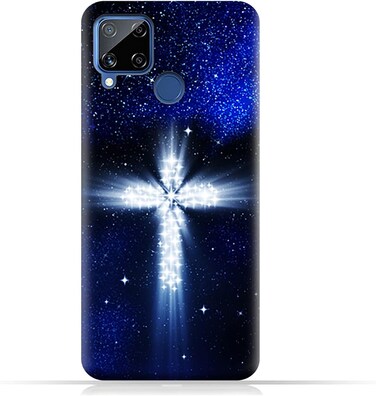 Generic Protective Case Cover For Realme C15 With Cross Pattern