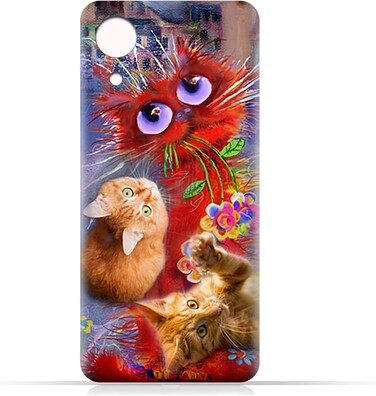 Generic TPU Protective Back Case Cover For Samsung galaxy A03 Core With Cute Cats Design