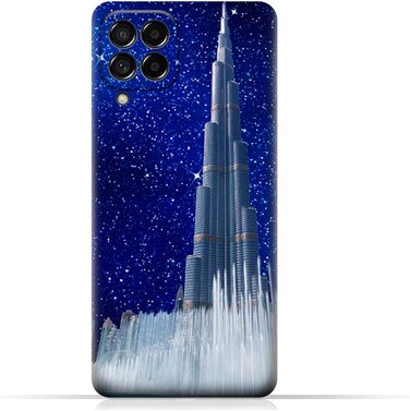 Generic TPU Protective Back Case Cover For Samsung Galaxy M53 With Burj Khalifa On a Starry Night Design