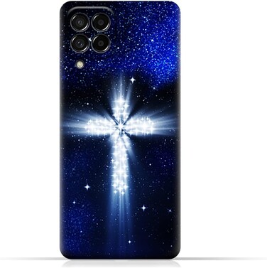 Generic TPU Protective Back Case Cover For Samsung Galaxy M53 With Cross Pattern