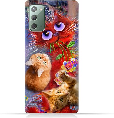 Generic Protective Case Cover For Samsung Galaxy Note 20 With Cute Cats Design