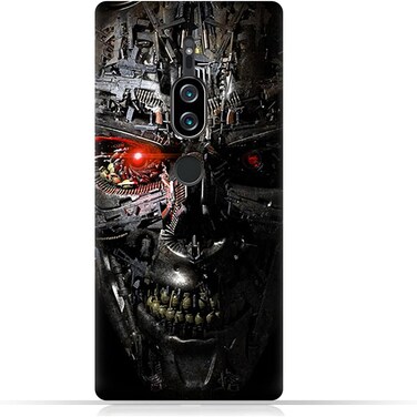 غطاء حماية عام لهاتف سوني إكسبريا XZ2 بريميوم بتصميم روبوت تيرميناتور