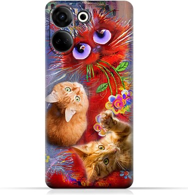 غطاء خلفي واقٍ للهاتف المحمول من مادة TPU، متوافق مع هاتف Tecno CamOn 20 (4G) بتصميم 26