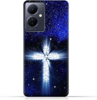 غطاء خلفي واقٍ من مادة TPU لهاتف Vivo V29 Lite (LTE / 5G) بنمط متقاطع
