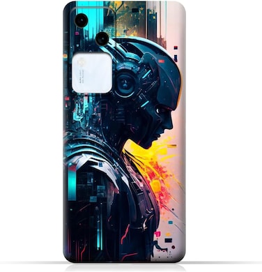 غطاء خلفي واقٍ للهاتف المحمول مصنوع من مادة TPU، متوافق مع هاتف Vivo V30، بتصميم رقم 4.